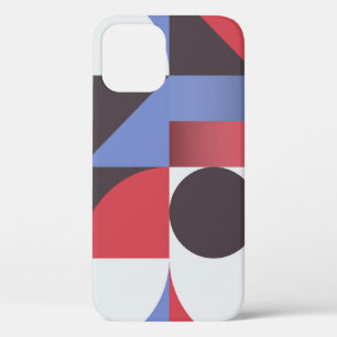 Abstract minimal geometric seamless pattern iPhone 12 case