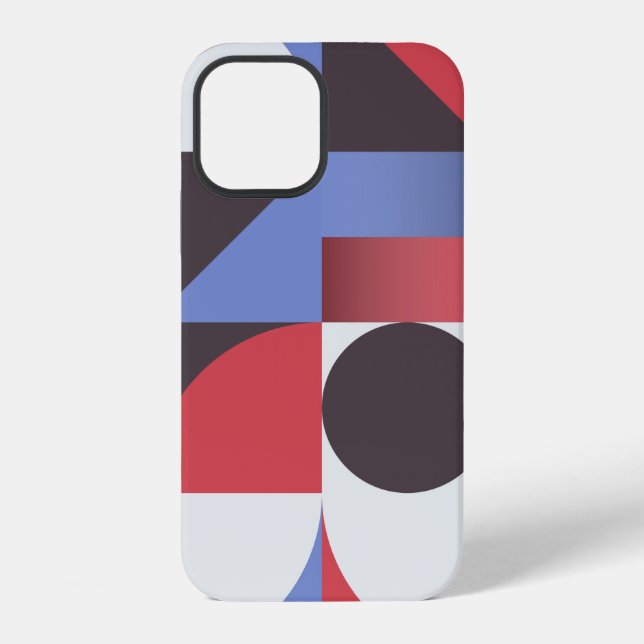 Abstract minimal geometric seamless pattern iPhone case (Back)