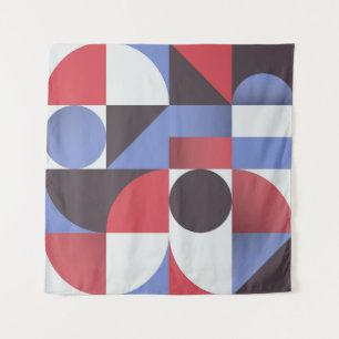 Abstract minimal geometric seamless pattern tapestry