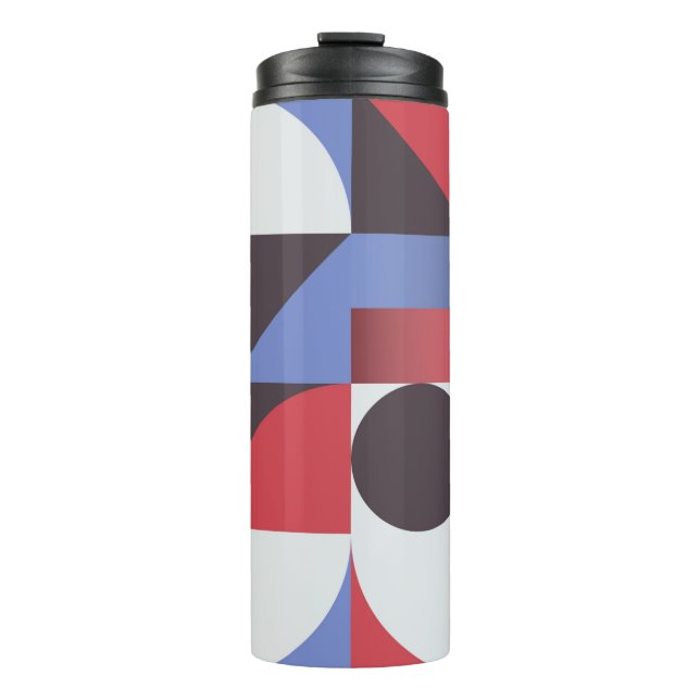 Abstract minimal geometric seamless pattern thermal tumbler (Front)