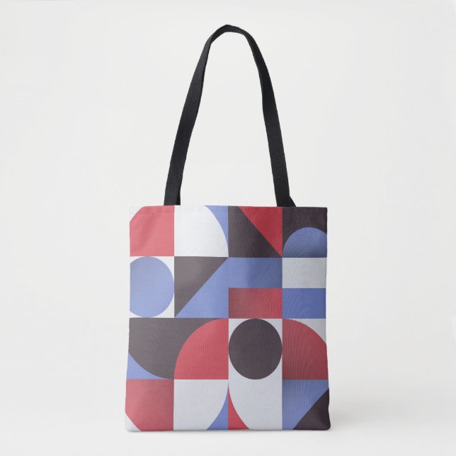 Abstract minimal geometric seamless pattern tote bag (Front)