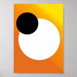 Abstract minimalist "Astral Convergence" Poster