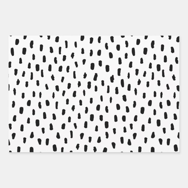 Abstract Minimalist Design Pattern Wrapping Paper (Front)