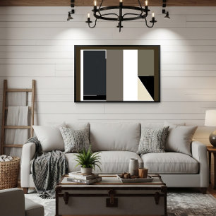 Abstract Minimalist Modern Bauhaus Poster