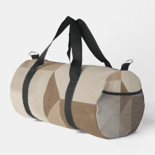 Abstract minimalist wabi style geometric art duffle bag