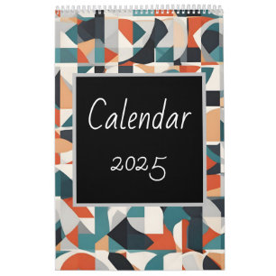 Abstract minimalistic  art calendar