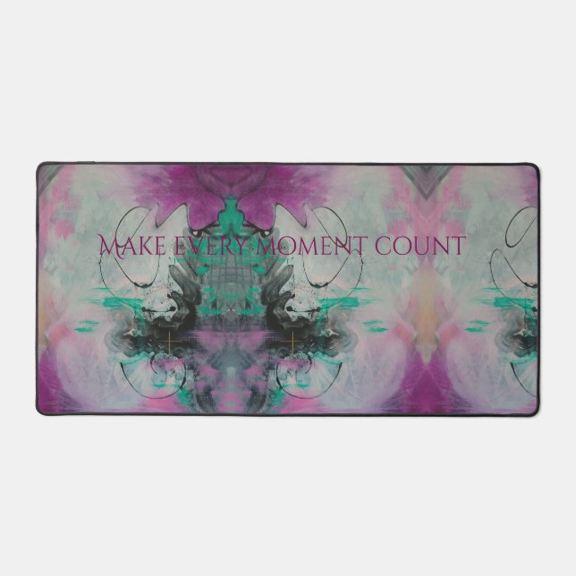 Abstract Mirror Kaleidoscope Desk Mat (Front)