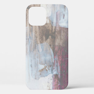 Abstract mixed media image. Hand painted backgroun iPhone 12 Case