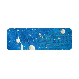 Abstract Mixed Media Painting Return Address Label
