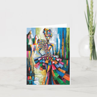 Abstract Model Blank Card