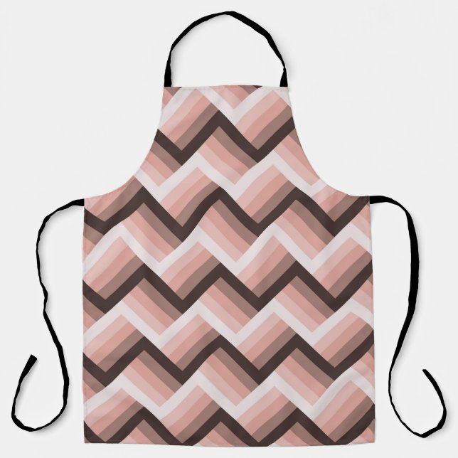 Abstract Modern 3D Stripe Seamless Apron (Front)