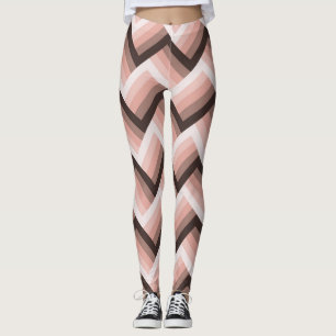 Abstract Modern 3D Stripe Seamless Leggings