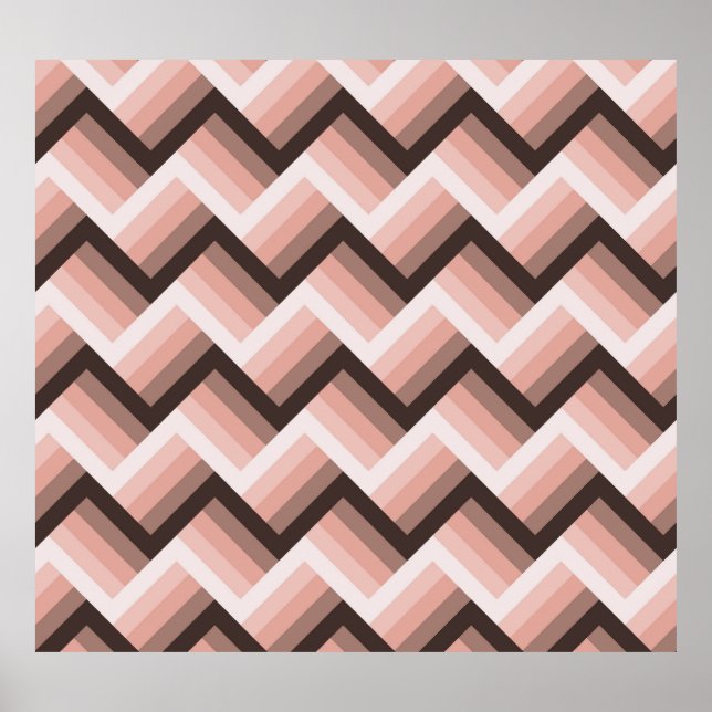 Abstract Modern 3D Stripe Seamless Poster (Front)
