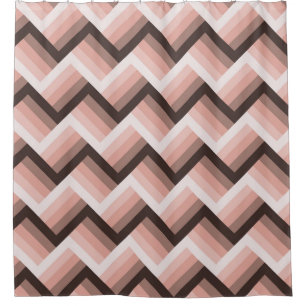 Abstract Modern 3D Stripe Seamless Shower Curtain