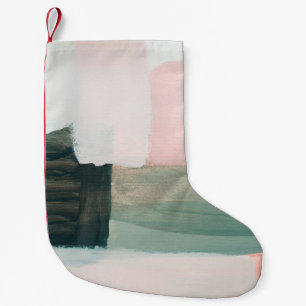 Abstract modern art background. Painting gray and Small Christmas Stocking