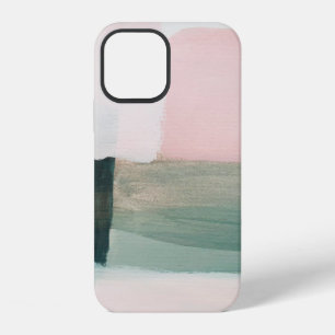 Abstract modern art background. Painting grey and iPhone 12 Case