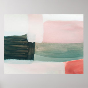 Abstract modern art background. Painting grey and Poster
