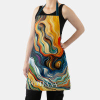Abstract Modern Art Colour Waves