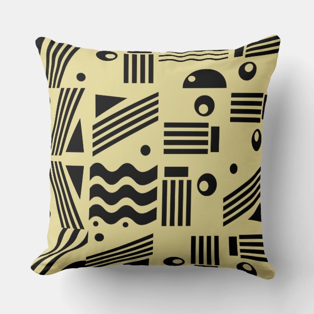 Abstract Modern Art Geometric Pattern Cushion (Front)