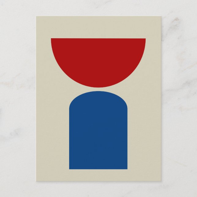 Abstract Modern Art Geometrical Shapes Postcard (Front)