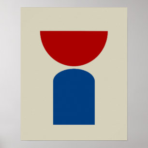 Abstract Modern Art Geometrical Shapes Poster