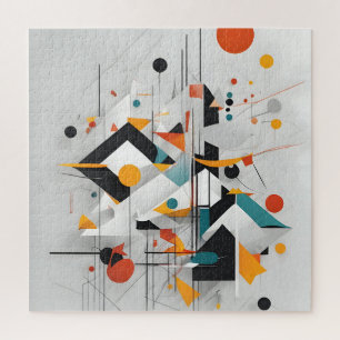Abstract modern art jigsaw puzzle