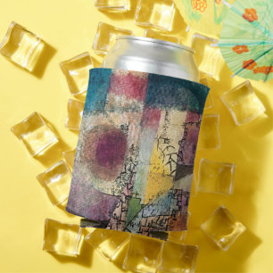 Abstract Modern Art – Paul Klee Inspired Can Cooler