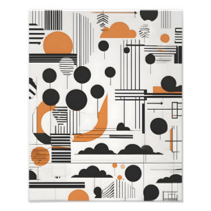 Abstract modern art photo print