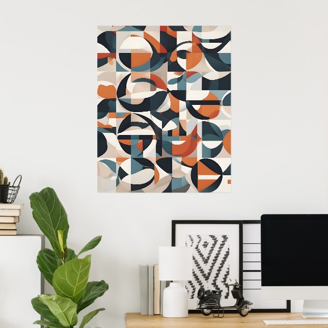 Abstract modern art poster (Home Office)