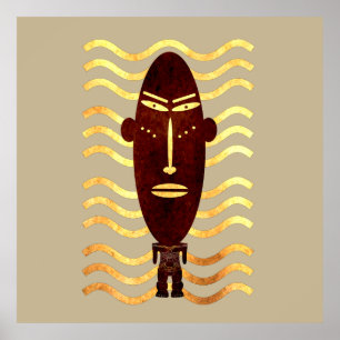 Abstract modern art poster