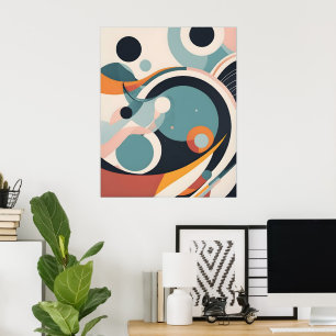 Abstract modern art poster