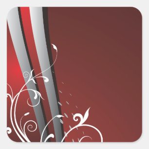 Abstract Modern Art Square Sticker