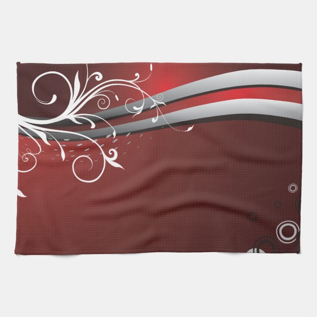 Abstract Modern Art Tea Towel (Horizontal)