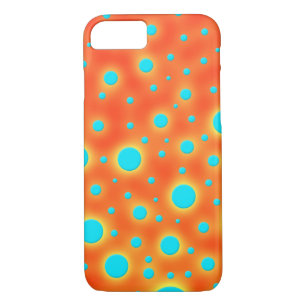 Abstract Modern Art Turquoise Orange iPhone 8/7 Case