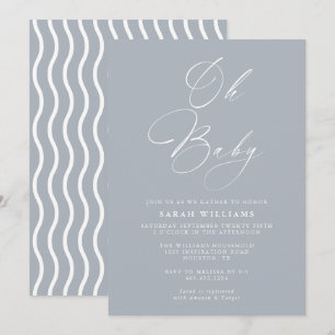 Abstract Modern Baby Shower   Invitation