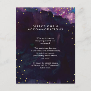 Abstract Modern Black Watercolor Wedding Insert