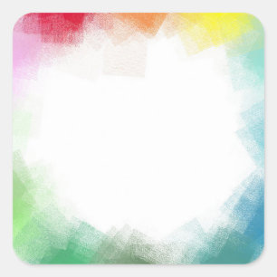 Abstract Modern Blank Template Custom Blue Green Square Sticker
