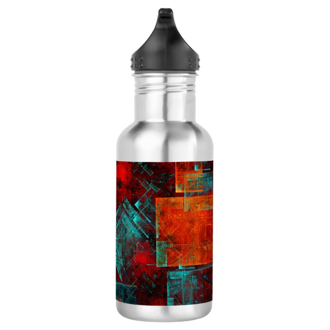 Abstract Modern Colourful Cool Artistic Pattern 532 Ml Water Bottle (Right)