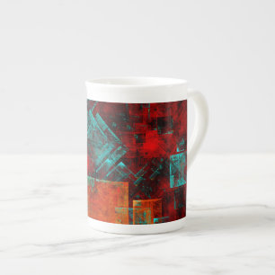 Abstract Modern Colourful Cool Artistic Pattern Bone China Mug