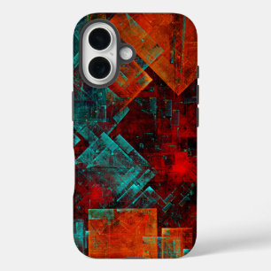 Abstract Modern Colourful Cool Artistic Pattern iPhone 16 Case