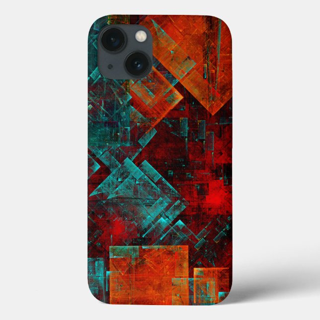 Abstract Modern Colourful Cool Artistic Pattern Case-Mate iPhone Case (Back)