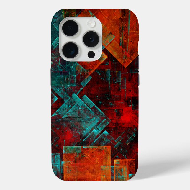 Abstract Modern Colourful Cool Artistic Pattern Case-Mate iPhone Case (Back)
