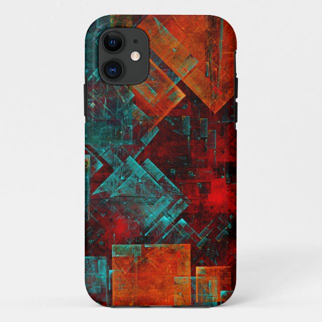 Abstract Modern Colourful Cool Artistic Pattern Case-Mate iPhone Case (Back)