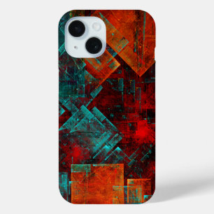 Abstract Modern Colourful Cool Artistic Pattern iPhone 15 Case