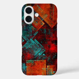 Abstract Modern Colourful Cool Artistic Pattern iPhone 16 Case