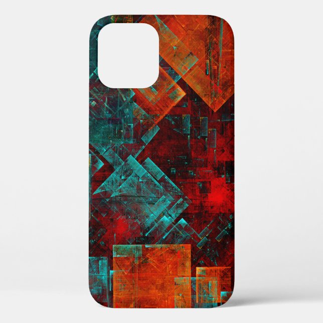 Abstract Modern Colourful Cool Artistic Pattern Case-Mate iPhone Case (Back)