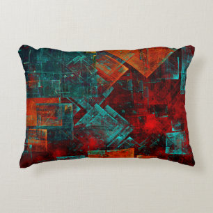 Abstract Modern Colourful Cool Artistic Pattern Decorative Cushion