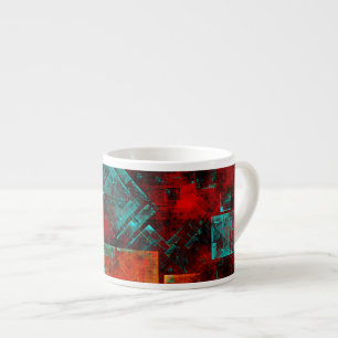 Abstract Modern Colourful Cool Artistic Pattern Espresso Cup