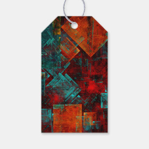 Abstract Modern Colourful Cool Artistic Pattern Gift Tags