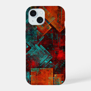 Abstract Modern Colourful Cool Artistic Pattern iPhone 15 Case